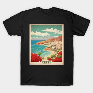 Crete Greece Tourism Vintage Poster T-Shirt